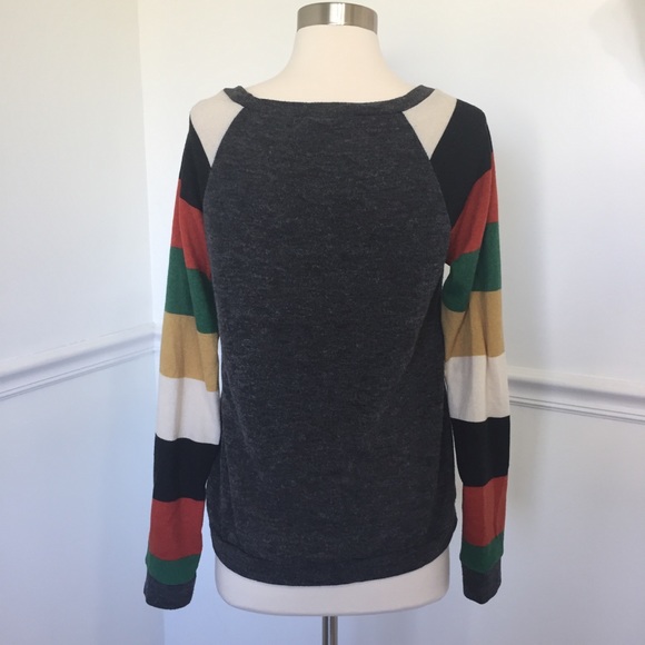 12Pm by Mon Ami Multicolor Stripe Sweater - Picture 4 of 8